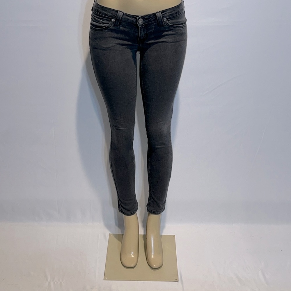 Just U.S.A. Los Angeles Gray Low Rise Skinny Ankle Jeans!